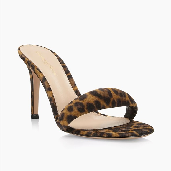 Gianvito Rossi Shoes - Gianvito Rossi

Bijoux 85MM Leopard Suede Mules